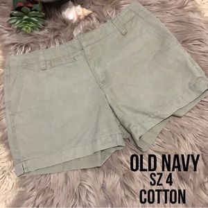 Old Navy Chino Style Shorts-Sz 4-Cotton-EUC